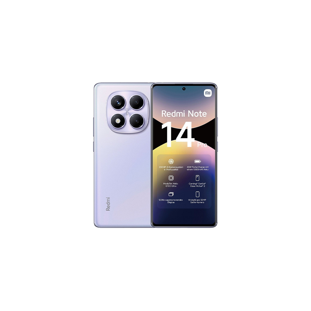 Xiaomi Redmi Note 14 Pro 4G Dual Sim 12GB RAM 512GB - Aurora Purple