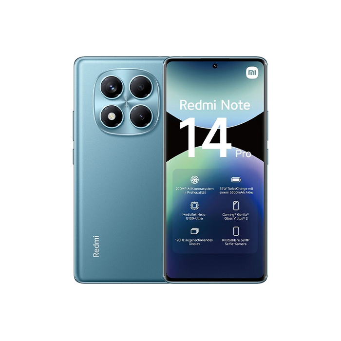 Xiaomi Redmi Note 14 Pro 4G Dual Sim 12GB RAM 512GB - Ocean Blue
