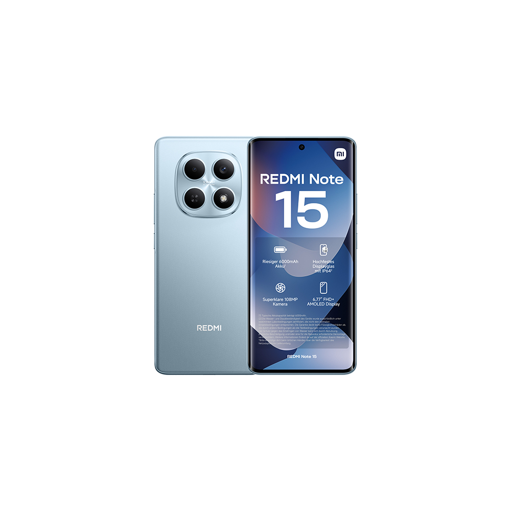 Xiaomi Redmi Note 15 4G Dual Sim 6GB RAM 128GB - Blue
