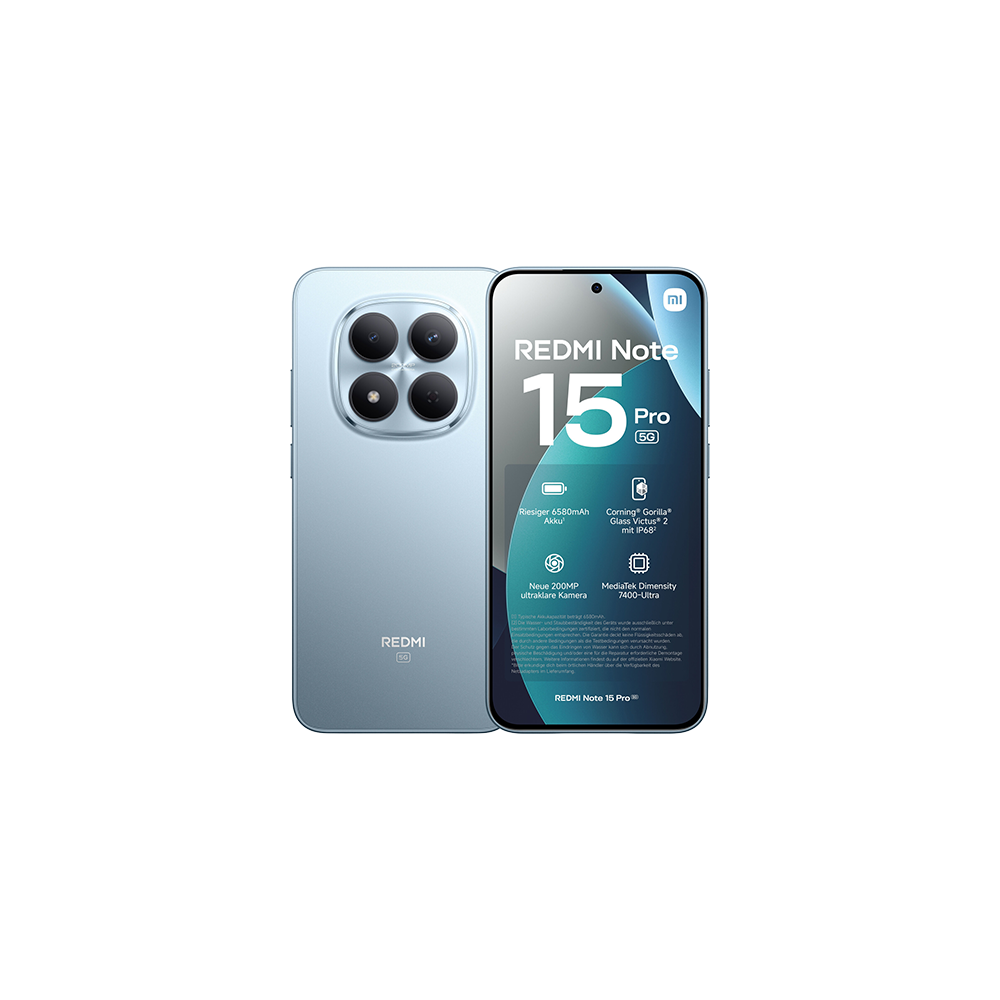 Xiaomi Redmi Note 15 Pro 5G Dual Sim 8GB RAM 256GB - Blue