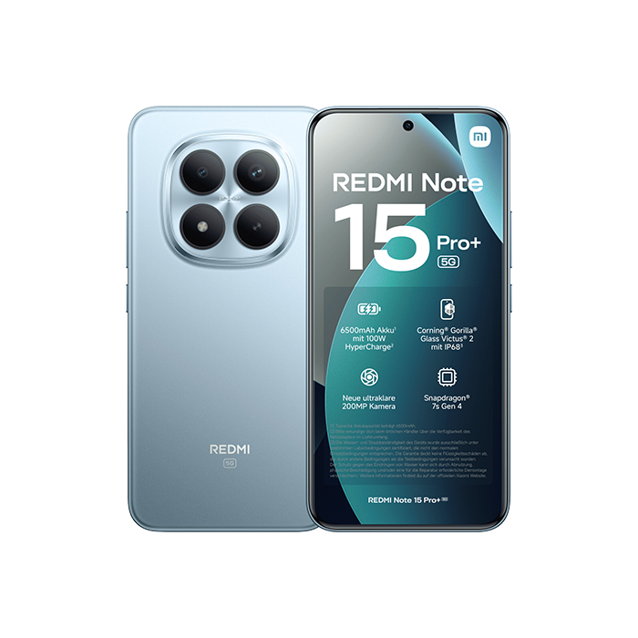Xiaomi Redmi Note 15 Pro+ 5G Dual Sim 12GB RAM 512GB - Blue