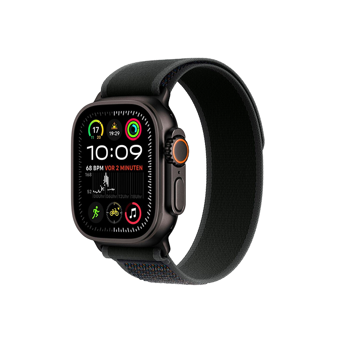 Watch Apple Watch Ultra 2 (2024) LTE 49mm Black Titanium Case with Trail Loop S/M - Black