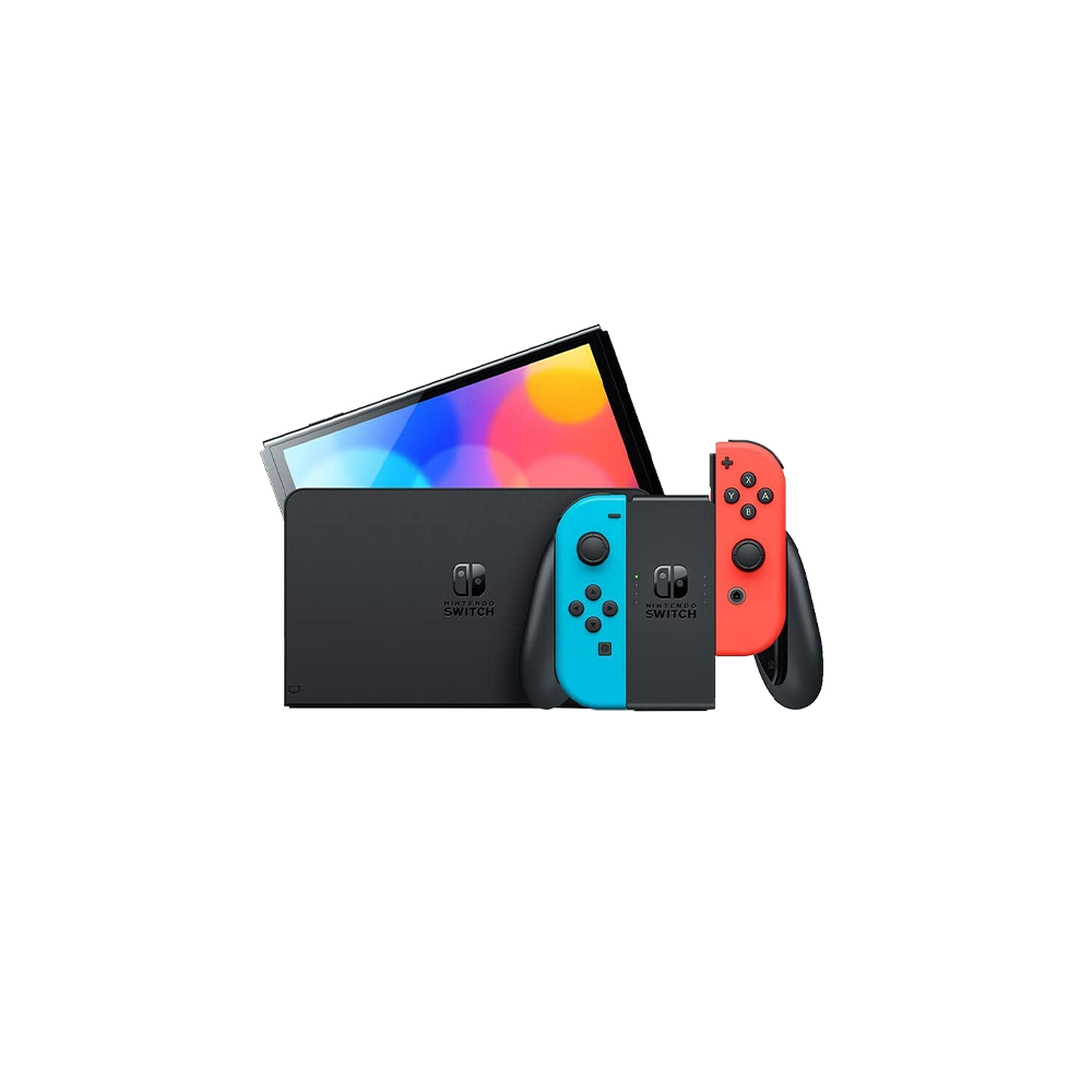 Nintendo Switch OLED Console Neon Red / Blue